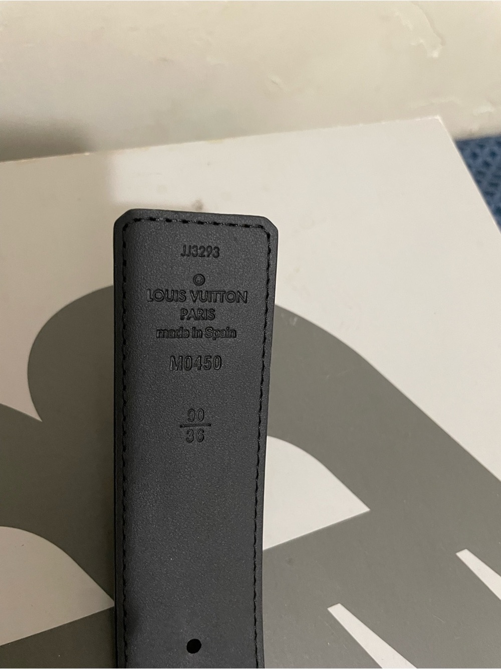 Louis Vuitton Black Monogram LV Belt with Silver Buckle - Picture 2 of 3